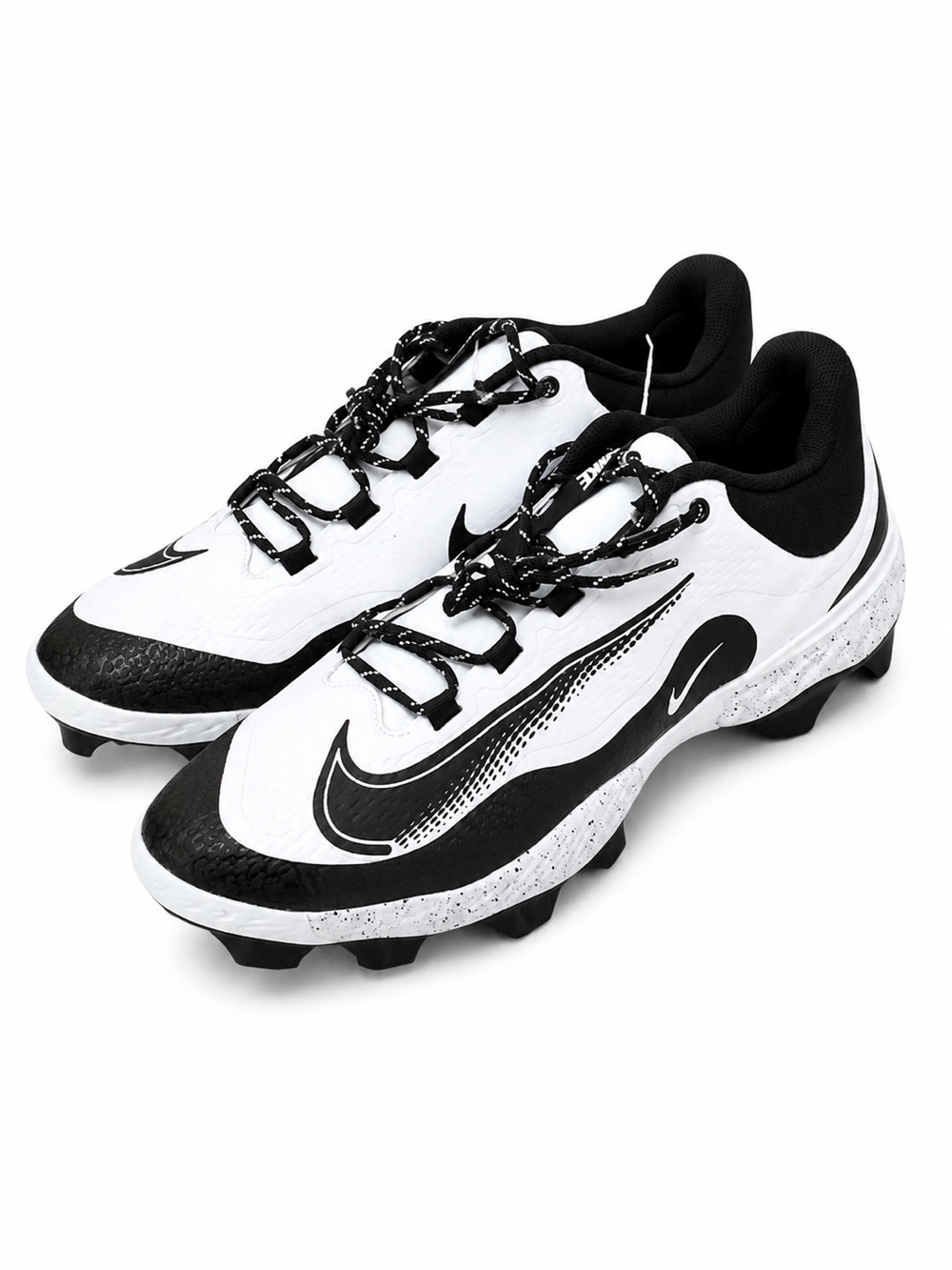 Nike Alpha Huarache Elite 4 Low MCS "White/Black" Men's Baseball Cleat